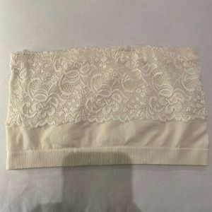 Coobie Ivory Lace Bandeau - like new!